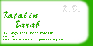 katalin darab business card